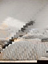 Lenjerie de pat dubla, Hamilton - Beige, EnLora Home, 70% bumbac/30% poliester