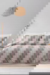 Lenjerie de pat dubla, Lima - Brown, EnLora Home, 70% bumbac/30% poliester