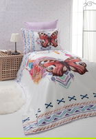 Lenjerie de pat pentru o persoana, Butterfly, Primacasa by Türkiz, Bumbac Ranforce