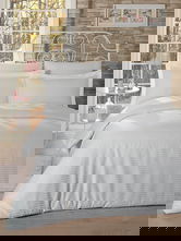 Lenjerie de pat dubla, Classic Line - White, Primacasa by Türkiz, Bumbac Satinat