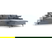 Coltar dreapta, Madara, Mazzini Sofas, 5 locuri, black legs, 254x182x90 cm, catifea, albastru deschis