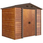 Outsunny Magazie de Grădină pentru Unelte 235.7x152x208.7cm Maro | Aosom Romania