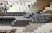 Coltar extensibil dreapta 5 locuri ELTAP, RT-04SO, Blewett, 299x198x82 cm, lemn/poliester, gri