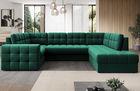 Coltar extensibil dreapta 5 locuri ELTAP, RT-35LU, Blewett, 299x198x82 cm, lemn/poliester, verde inchis