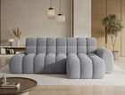Coltar extensibil stanga 3 locuri ELTAP, Ceedro, 283x165x98 cm, lemn/poliester, gri deschis