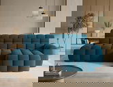 Coltar extensibil stanga 3 locuri ELTAP, Ceedro, 283x165x98 cm, lemn/poliester, albastru inchis