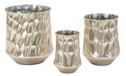 Set 3 ghivece Silver, Mauro Ferretti, 35x38.5 cm, fier, argintiu