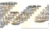 Set 3 ghivece Silver, Mauro Ferretti, 35x38.5 cm, fier, argintiu