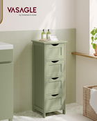 Dulap pentru baie, Vasaghle, Modern Style, 30x30x82 cm, MDF, verde
