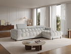 Coltar extensibil dreapta 3 locuri ELTAP, RT-03ROY, Felro, 285x181x93 cm, lemn/poliester, gri deschis