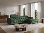 Coltar extensibil dreapta 3 locuri ELTAP, RT-35AMO, Felro, 285x181x93 cm, lemn/poliester, verde inchis