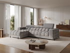 Coltar extensibil dreapta 3 locuri ELTAP, LT-04SO, Felro, 285x181x93 cm, lemn/poliester, gri inchis