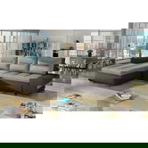 Coltar extensibil stanga 4 locuri ELTAP, Ov44, Ottavio, 275x180x85 cm, lemn/poliester, bej/maro inchis