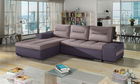 Coltar extensibil stanga 4 locuri ELTAP, Ov46, Ottavio, 275x180x85 cm, lemn/poliester, roz/mov