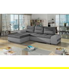 Coltar extensibil stanga 4 locuri ELTAP, Ov49, Ottavio, 275x180x85 cm, lemn/poliester, gri inchis/gri