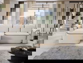 Coltar stanga 4 locuri ELTAP, Ume, 287x190x88 cm, lemn/poliester, bej/negru