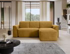Coltar dreapta 4 locuri ELTAP, Ume, 287x190x88 cm, lemn/poliester, mustar