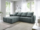 Coltar extensibil stanga 4 locuri ELTAP, LT-38MAN, Campo, 265x196x88 cm, lemn/poliester, verde