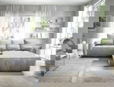 Coltar extensibil dreapta 4 locuri ELTAP, RT-03NU, Campo, 265x196x88 cm, lemn/poliester, gri deschis