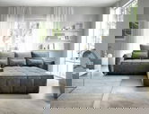 Coltar extensibil dreapta 4 locuri ELTAP, RT-40TOS, Campo, 265x196x88 cm, lemn/poliester, albastru