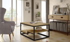 Masuta de cafea ELTAP, Marlo, 100x60x48 cm, PAL, negru/stejar