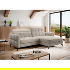 Coltar extensibil dreapta 3 locuri ELTAP, Lore-10, Lorelle, 225x160x105 cm, lemn/poliester, bej