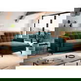 Coltar extensibil dreapta 3 locuri ELTAP, Lore-105, Lorelle, 225x160x105 cm, lemn/poliester, verde