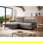 Coltar extensibil stanga 3 locuri ELTAP, Lore-146, Lorelle, 225x160x105 cm, lemn/poliester, bej inchis
