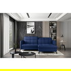 Coltar extensibil dreapta 3 locuri ELTAP, Lore-23, Lorelle, 225x160x105 cm, lemn/poliester, albastru inchis