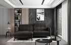 Coltar extensibil stanga 3 locuri ELTAP, Lore-36, Lorelle, 225x160x105 cm, lemn/poliester, maro inchis