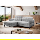 Coltar extensibil stanga 3 locuri ELTAP, Lore-39, Lorelle, 225x160x105 cm, lemn/poliester, gri