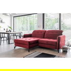 Coltar extensibil stanga 3 locuri ELTAP, Lore-74, Lorelle, 225x160x105 cm, lemn/poliester, rosu