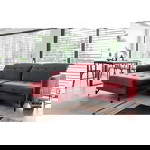 Coltar extensibil stanga 3 locuri ELTAP, Lore-74, Lorelle, 225x160x105 cm, lemn/poliester, rosu