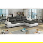 Coltar extensibil dreapta 4 locuri ELTAP, Ov20, Ottavio, 275x180x85 cm, lemn/poliester, gri/alb
