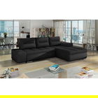 Coltar extensibil dreapta 4 locuri ELTAP, Ov27, Ottavio, 275x180x85 cm, lemn/poliester, negru