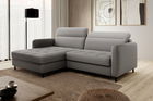 Coltar extensibil stanga 3 locuri ELTAP, LT-03MAN, Gomsi, 228x165x100 cm, lemn/poliester, gri inchis