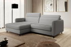 Coltar extensibil stanga 3 locuri ELTAP, LT-04ROY, Gomsi, 228x165x100 cm, lemn/poliester, gri deschis