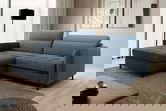 Coltar extensibil stanga 3 locuri ELTAP, LT-40RAQ, Gomsi, 228x165x100 cm, lemn/poliester, albastru