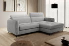 Coltar extensibil dreapta 3 locuri ELTAP, RT-03RAQ, Gomsi, 228x165x100 cm, lemn/poliester, gri deschis
