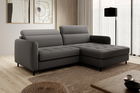 Coltar extensibil dreapta 3 locuri ELTAP, RT-06MAN, Gomsi, 228x165x100 cm, lemn/poliester, gri inchis