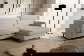 Coltar extensibil dreapta 3 locuri ELTAP, RT-18ROY, Gomsi, 228x165x100 cm, lemn/poliester, bej deschis