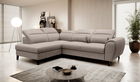 Coltar extensibil stanga 4 locuri ELTAP, LT-07PO, Noble, 255x201x100 cm, lemn/poliester, bej