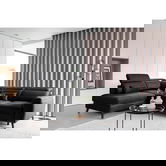 Coltar extensibil stanga 4 locuri ELTAP, LT-10SAV, Noble, 255x201x100 cm, lemn/poliester, negru