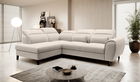 Coltar extensibil stanga 4 locuri ELTAP, LT-22IN, Noble, 255x201x100 cm, lemn/poliester, bej deschis