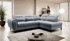 Coltar extensibil dreapta 4 locuri ELTAP, RT-04VE, Noble, 255x201x100 cm, lemn/poliester, gri