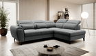 Coltar extensibil dreapta 4 locuri ELTAP, RT-05VER, Noble, 255x201x100 cm, lemn/poliester, gri inchis