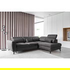 Coltar extensibil dreapta 4 locuri ELTAP, RT-06SAV, Noble, 255x201x100 cm, lemn/poliester, gri inchis