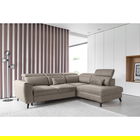 Coltar extensibil dreapta 4 locuri ELTAP, RT-07SAV, Noble, 255x201x100 cm, lemn/poliester, bej inchis