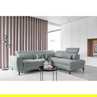 Coltar extensibil dreapta 4 locuri ELTAP, RT-100SAV, Noble, 255x201x100 cm, lemn/poliester, albastru
