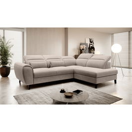 Coltar extensibil dreapta 4 locuri ELTAP, RT-18SO, Noble, 255x201x100 cm, lemn/poliester, bej